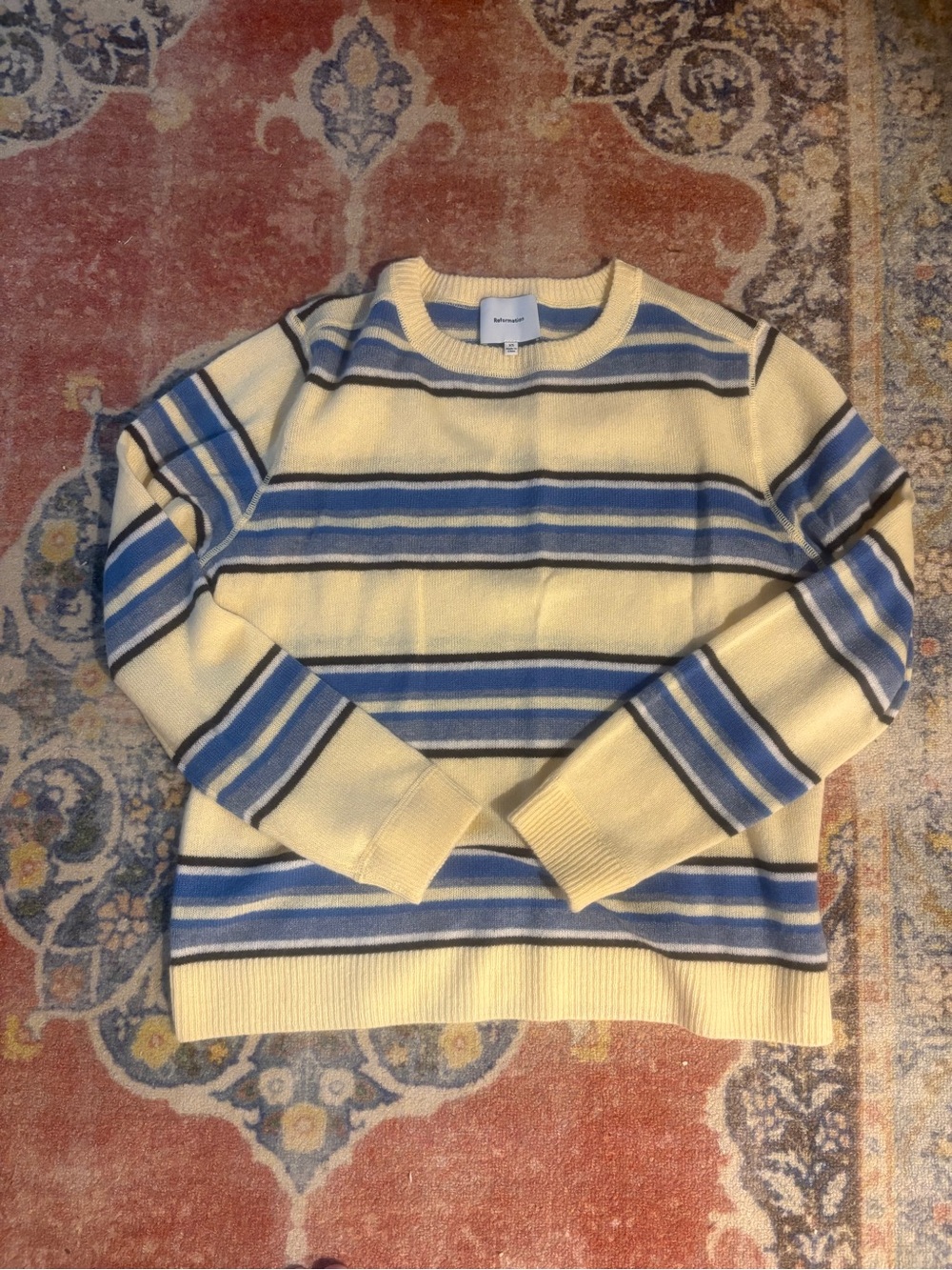 Reformation Striped boyfriend crewneck - Picture 2 of 6